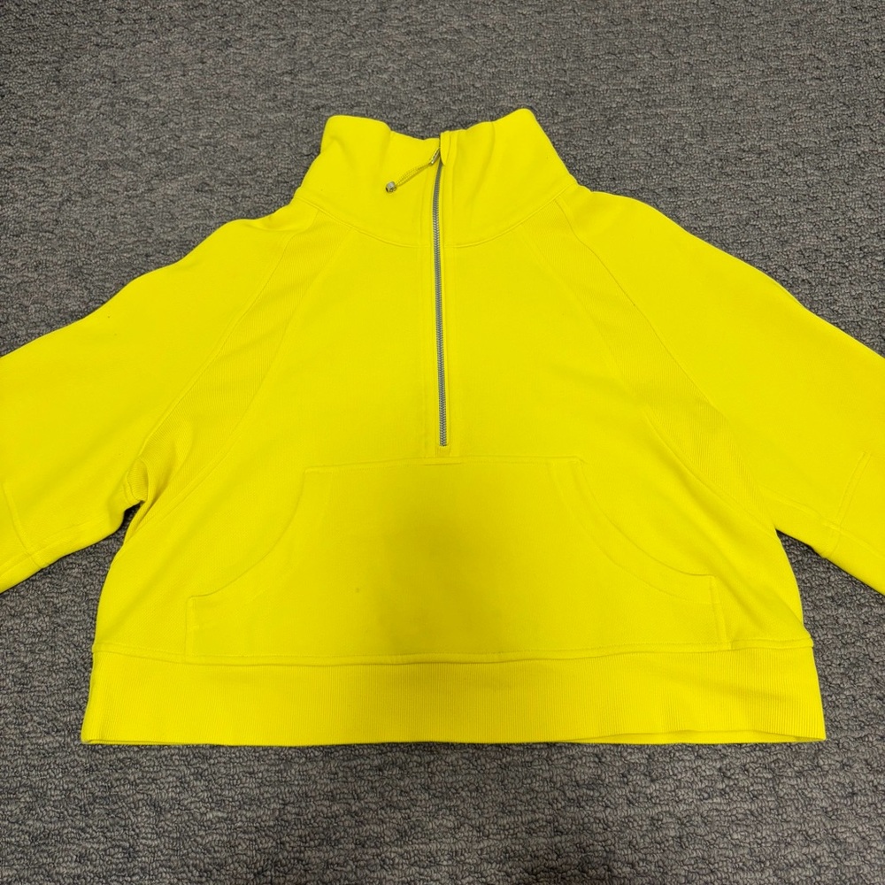 Lululemon Yellow Half-Zip Pullover